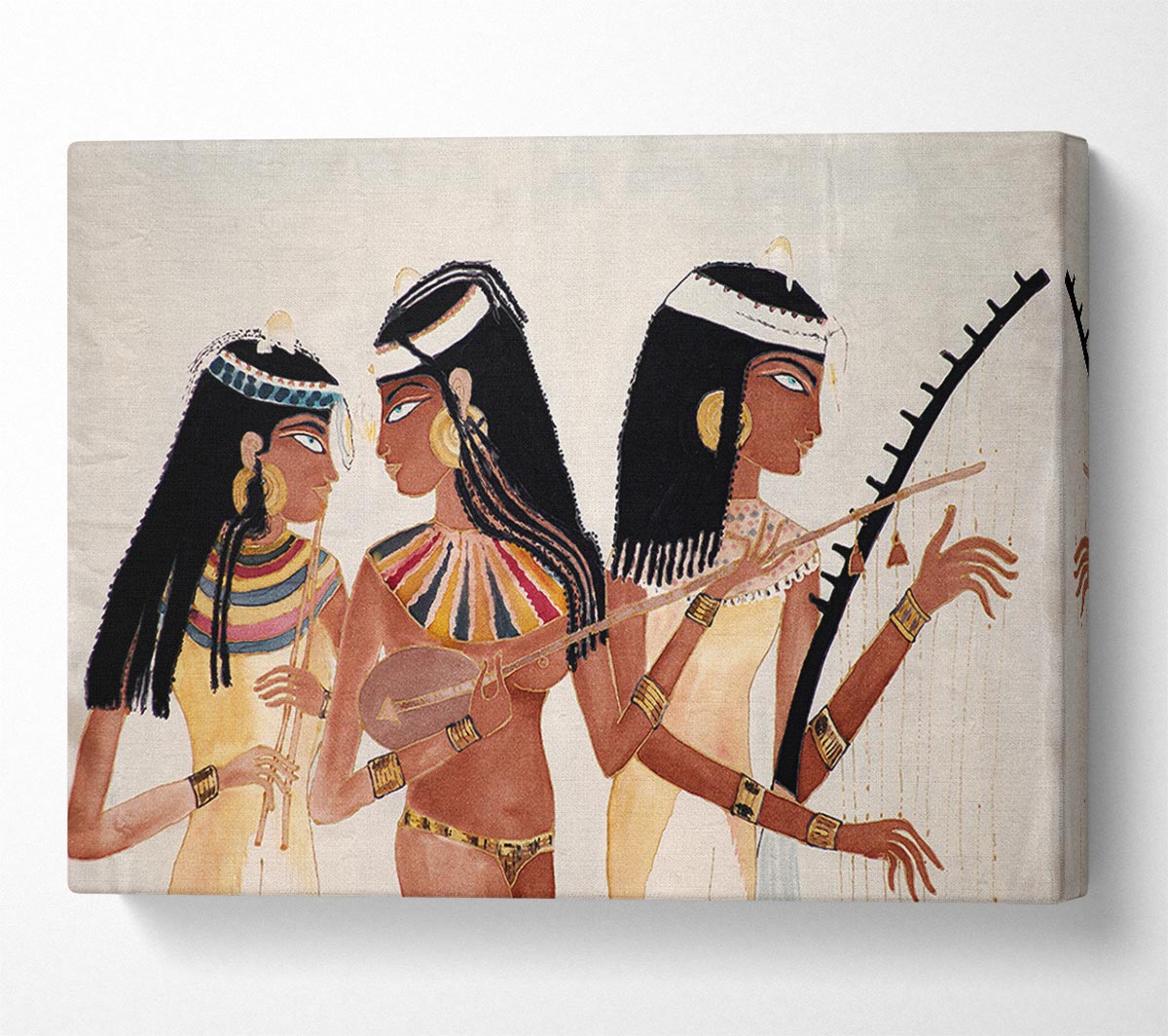 Red Indian Women Canvas Wall Art
