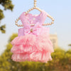 New Dog Clothes Striped Suspender Skirt