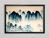 Beautiful Japanese Hills Framed Wall Art