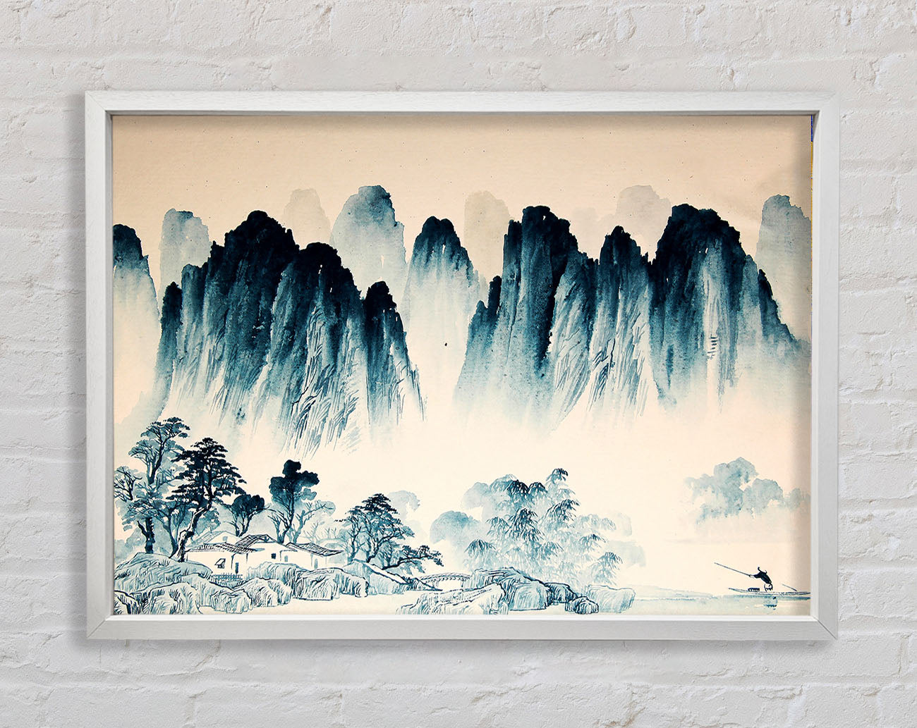 Beautiful Japanese Hills Framed Wall Art