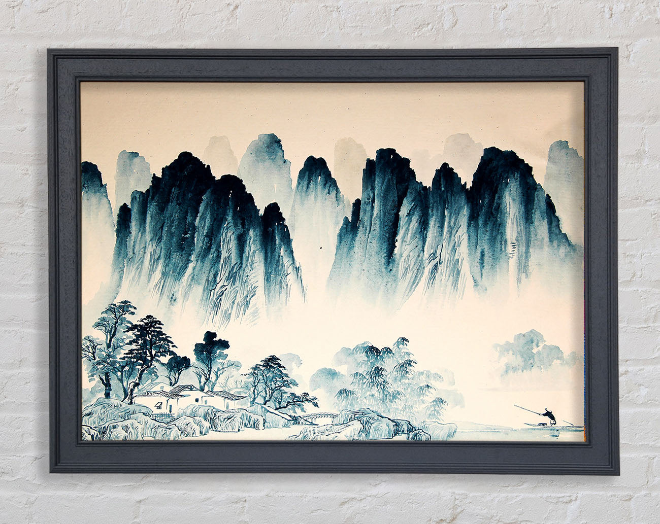 Beautiful Japanese Hills Framed Wall Art
