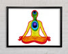 Chakra Meditation Colours 5 Framed Wall Art
