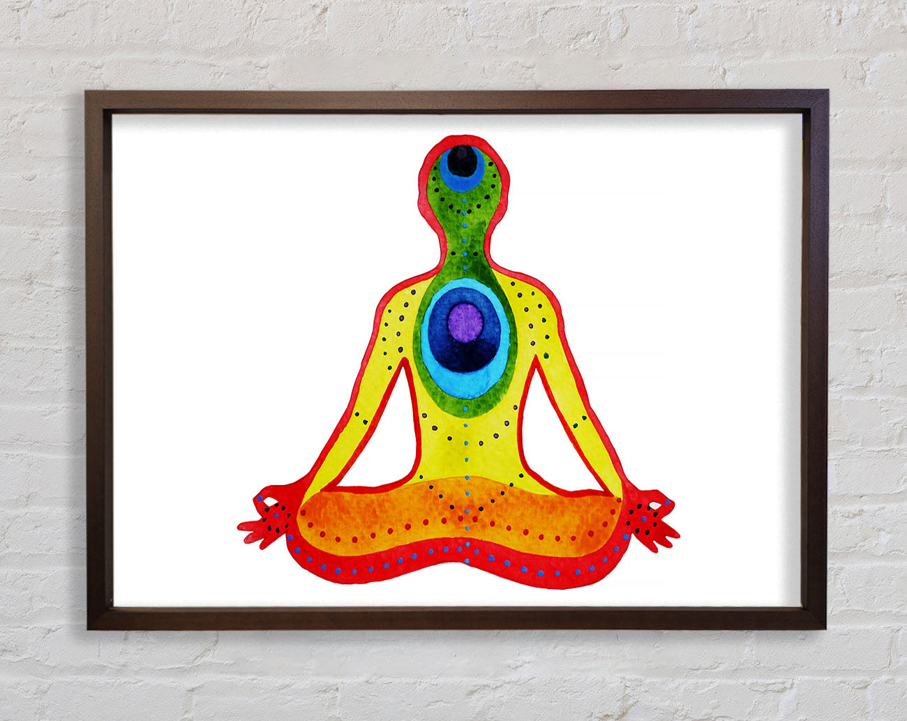Chakra Meditation Colours 5 Framed Wall Art