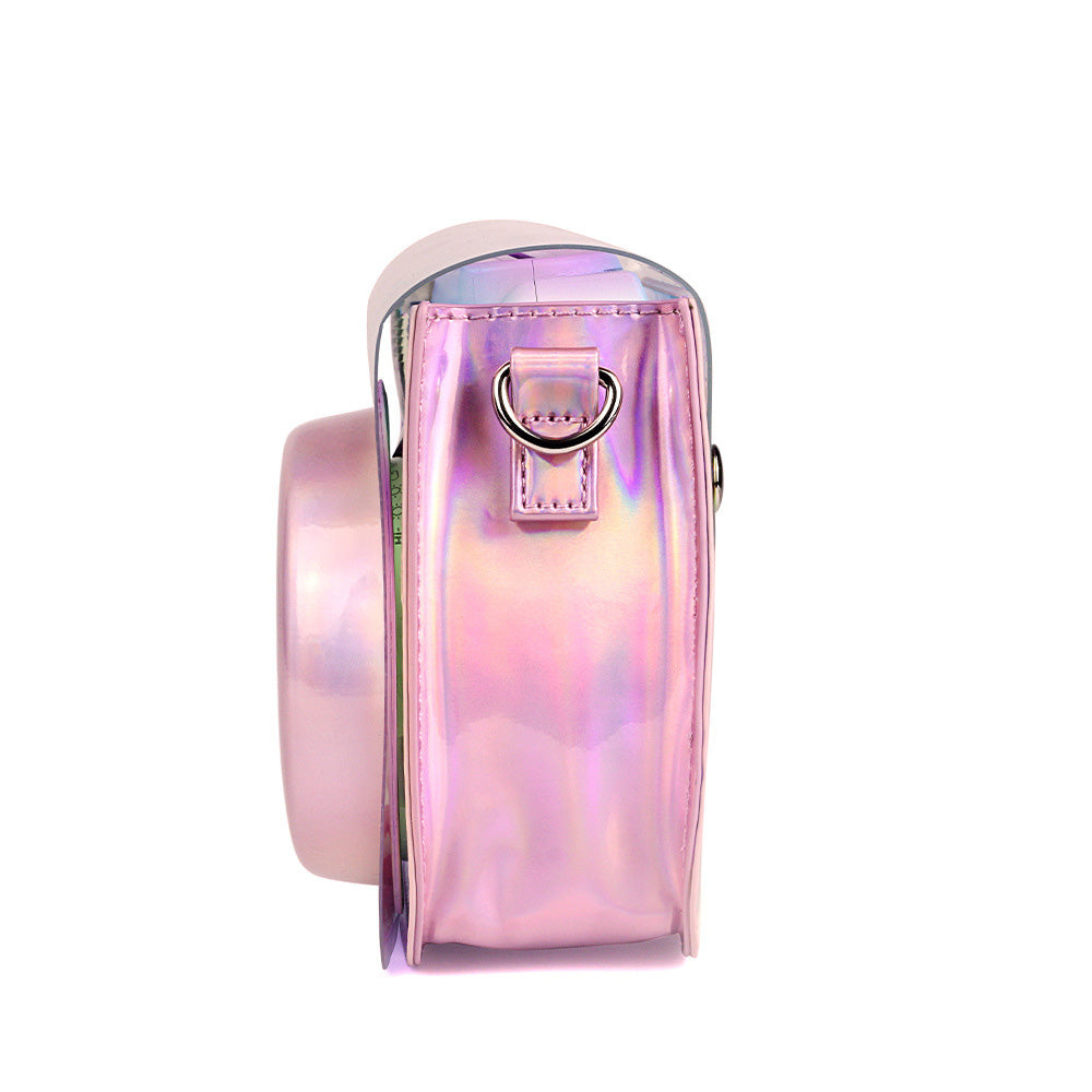 Bright Color Laser Camera Bag Light Variable Protective Leather Case