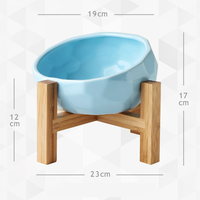 Ceramic Cat Food Bowl Protects The Cervical Spine