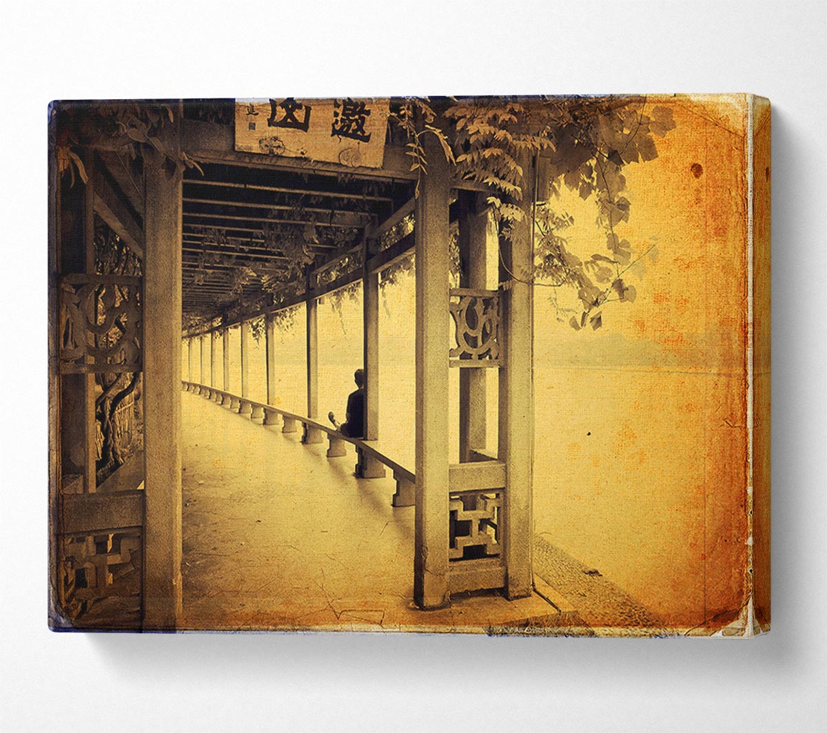 Peaceful Chinese Temple Canvas Wall Art