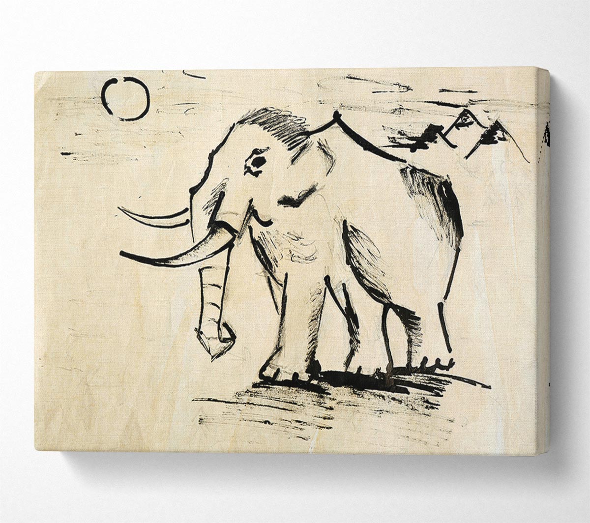 Indian Elephant 1 Canvas Wall Art