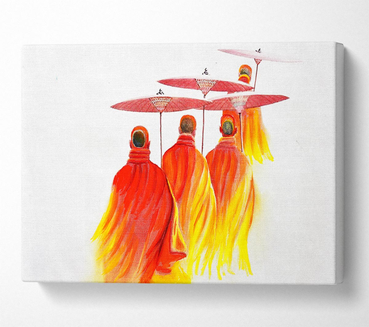 Buddhist monks Canvas Wall Art