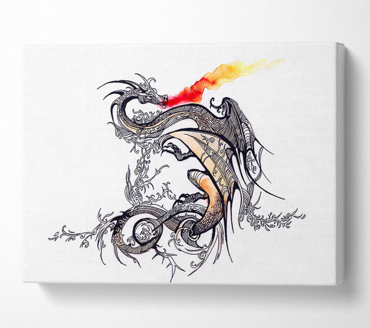 East Asia Dragon Canvas Wall Art