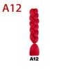 Fashion Dirty Braid Wig Monochrome Color Big Braid