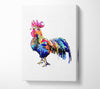 Rainbow RoosterA Canvas Wall Art