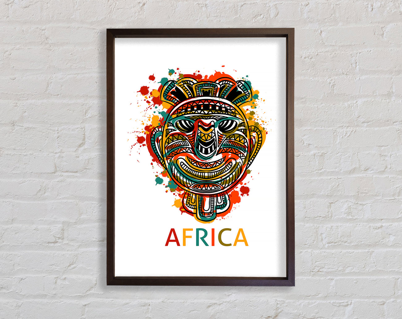 African Mask Framed Wall Art