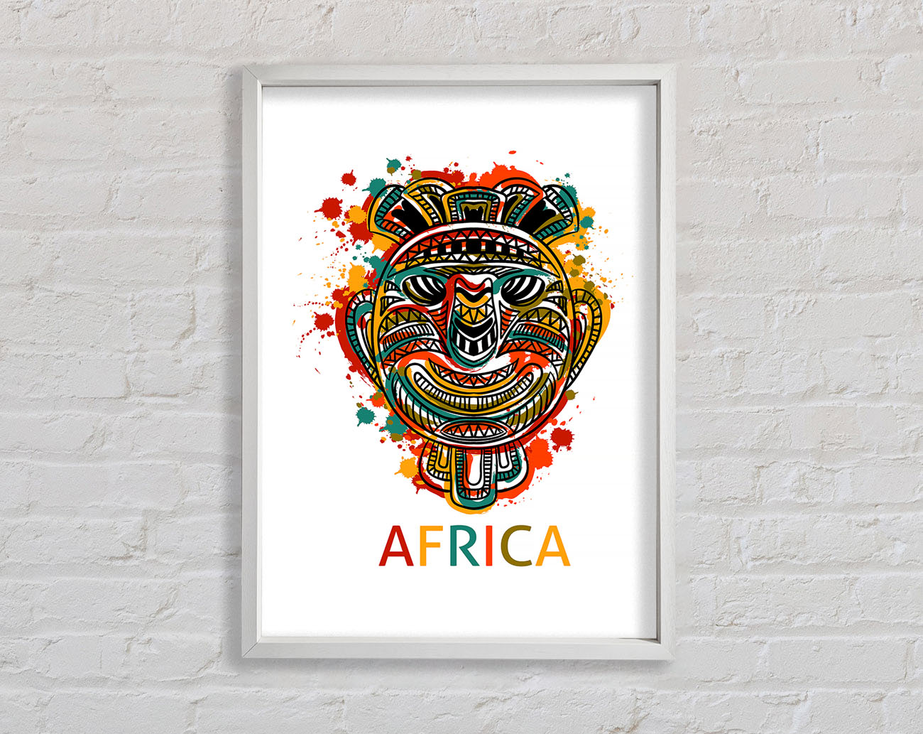 African Mask Framed Wall Art