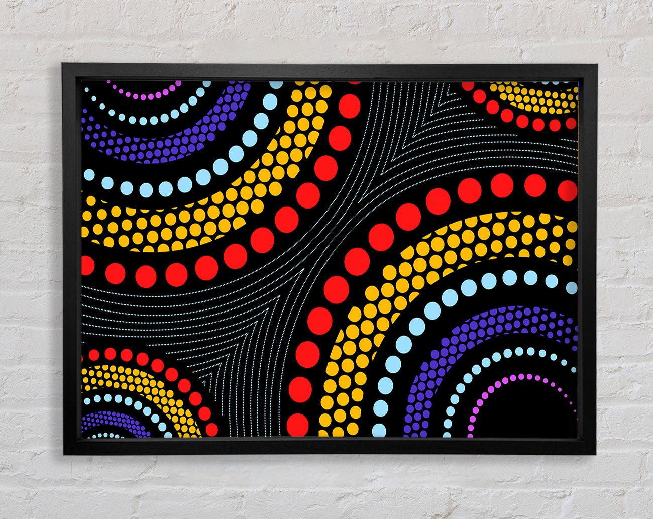 Aboriginal Pattern 11 Framed Wall Art