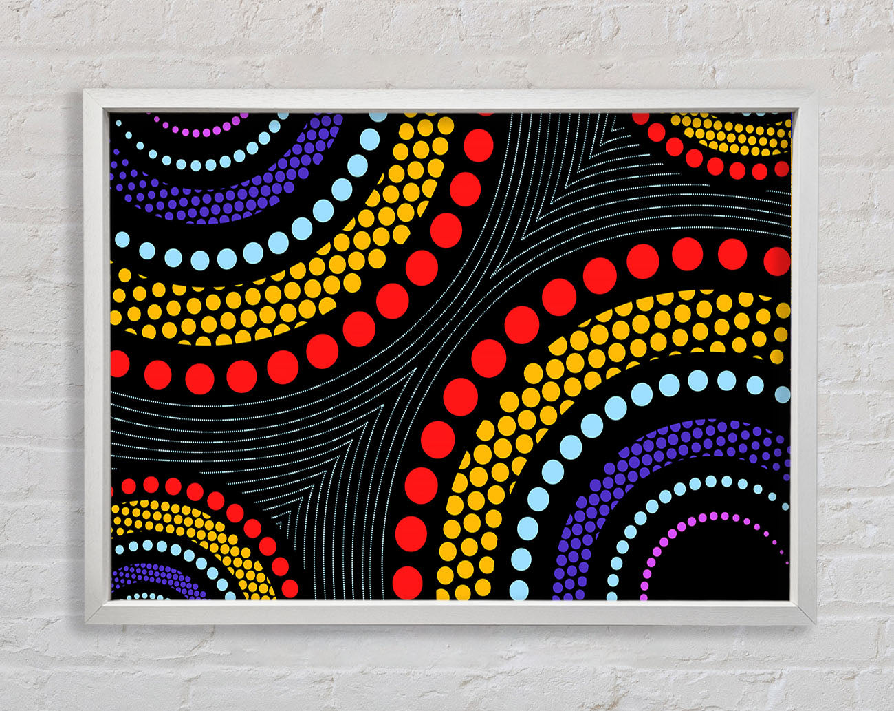 Aboriginal Pattern 11 Framed Wall Art