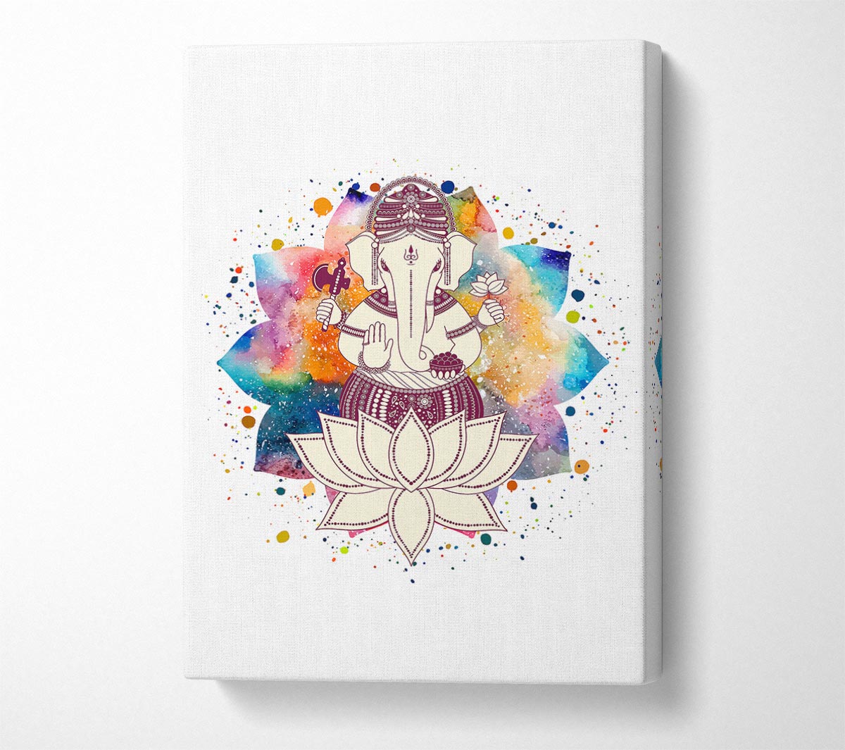 Hindu God Ganesha 3 Canvas Wall Art
