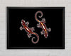 Aboriginal Lizard 4 Framed Wall Art