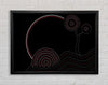 Aboriginal Sunset Tree Framed Wall Art