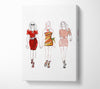 Catwalk Dresses Canvas Wall Art