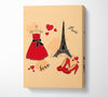Paris With Love Canvas Wall Art