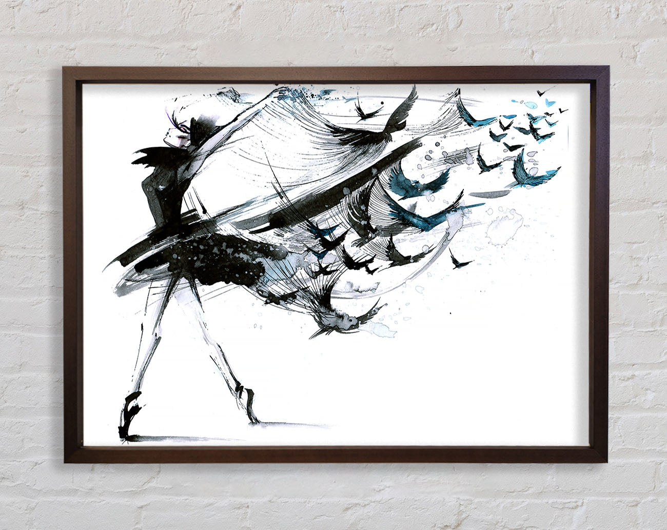 Black Birds Framed Wall Art