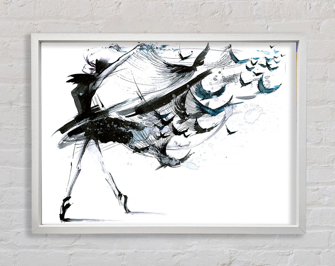 Black Birds Framed Wall Art
