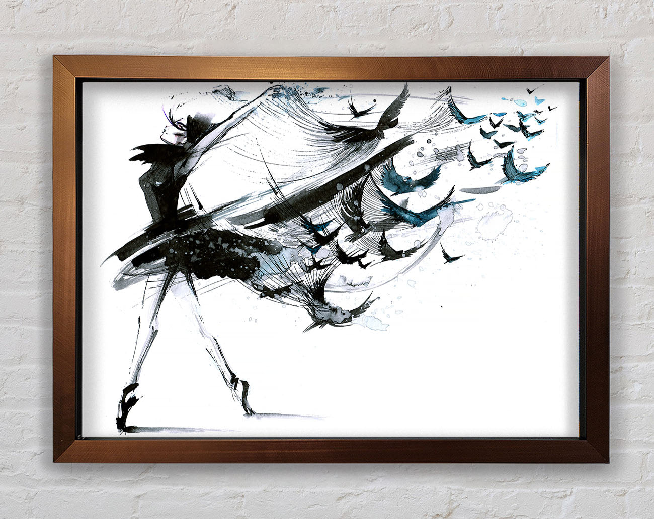 Black Birds Framed Wall Art