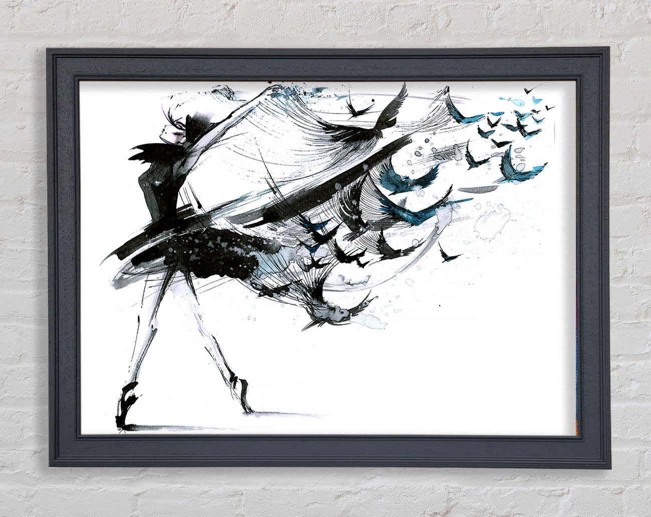 Black Birds Framed Wall Art