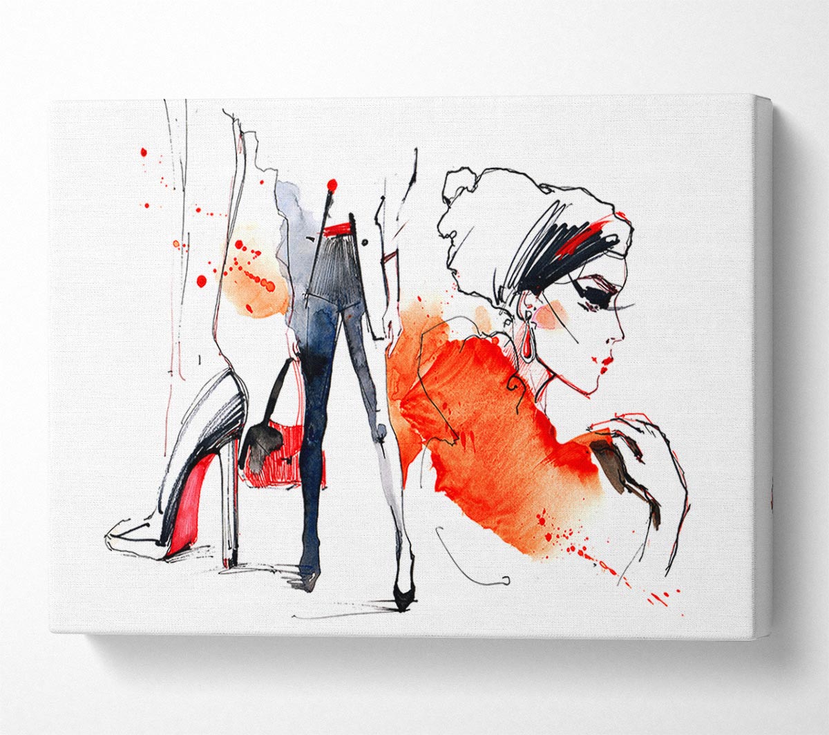 Shoes Bag Done 2 Canvas Wall Art