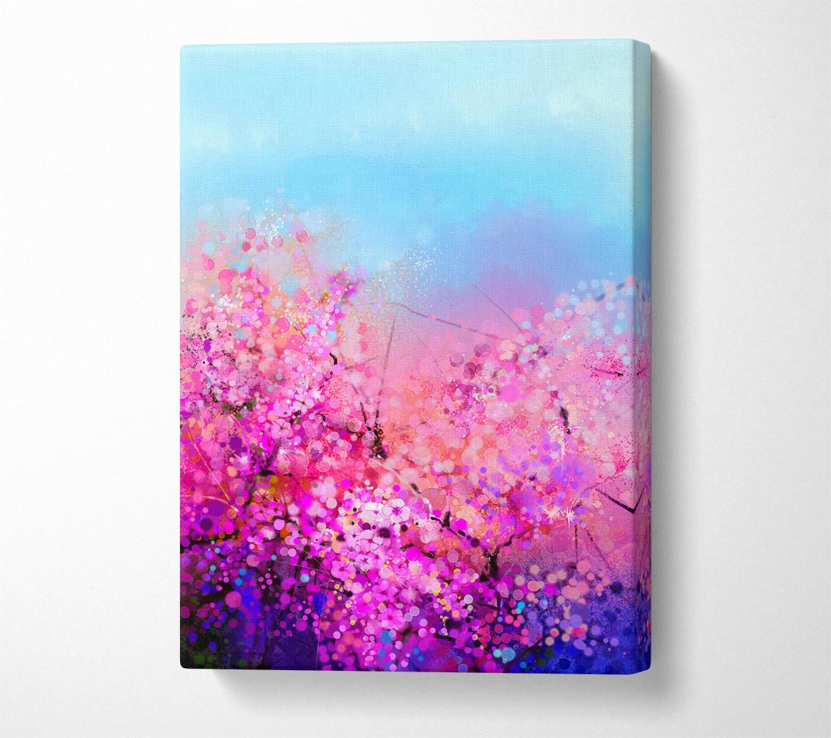 Pink Petal Madness Canvas Wall Art