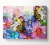 Butterfly Petal Madness Canvas Wall Art