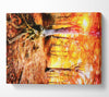 Golden Tre Walk Canvas Wall Art