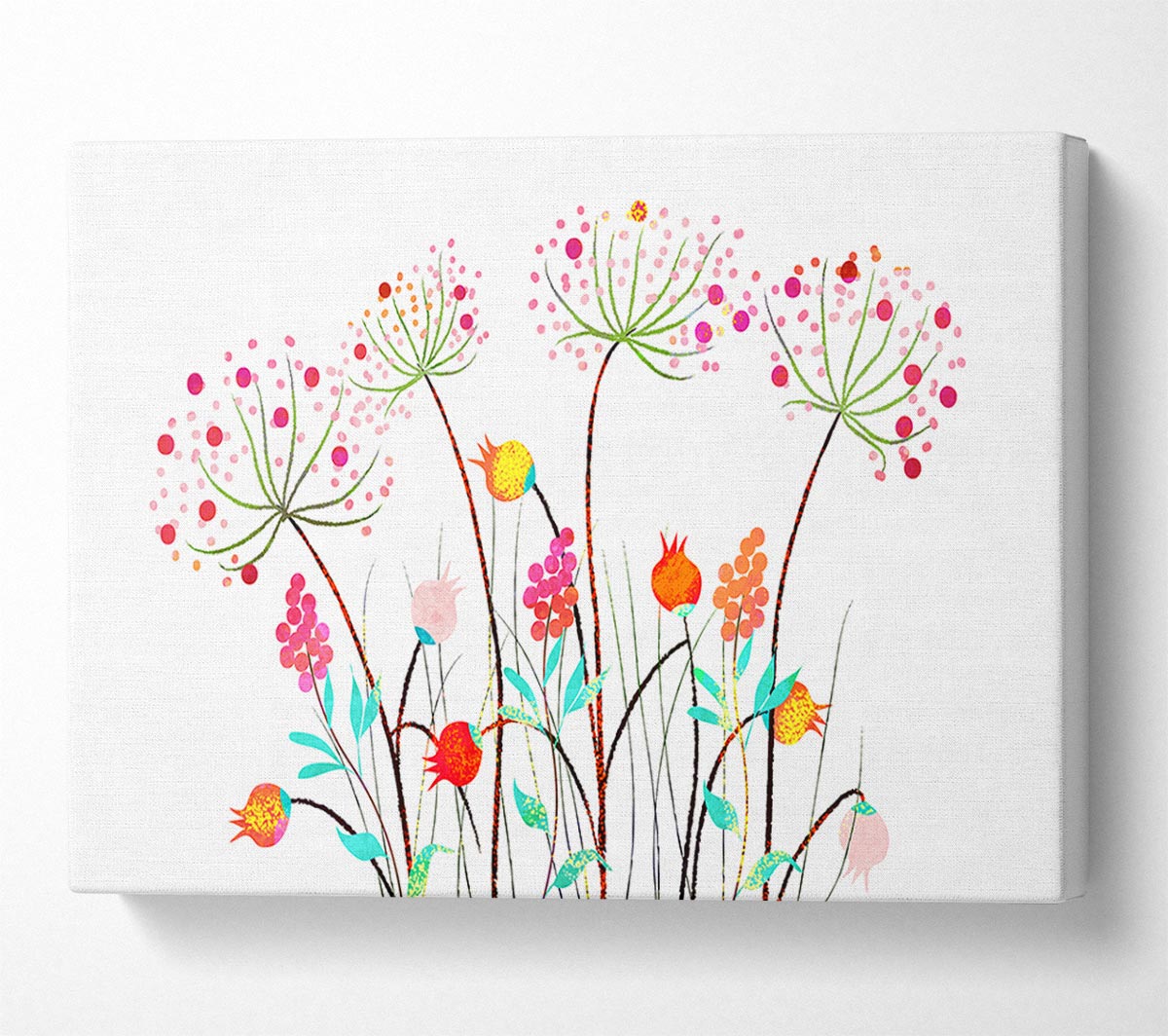 Wild Flower Colours Canvas Wall Art