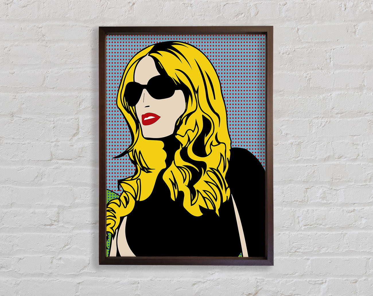 Cartoon Woman Framed Wall Art