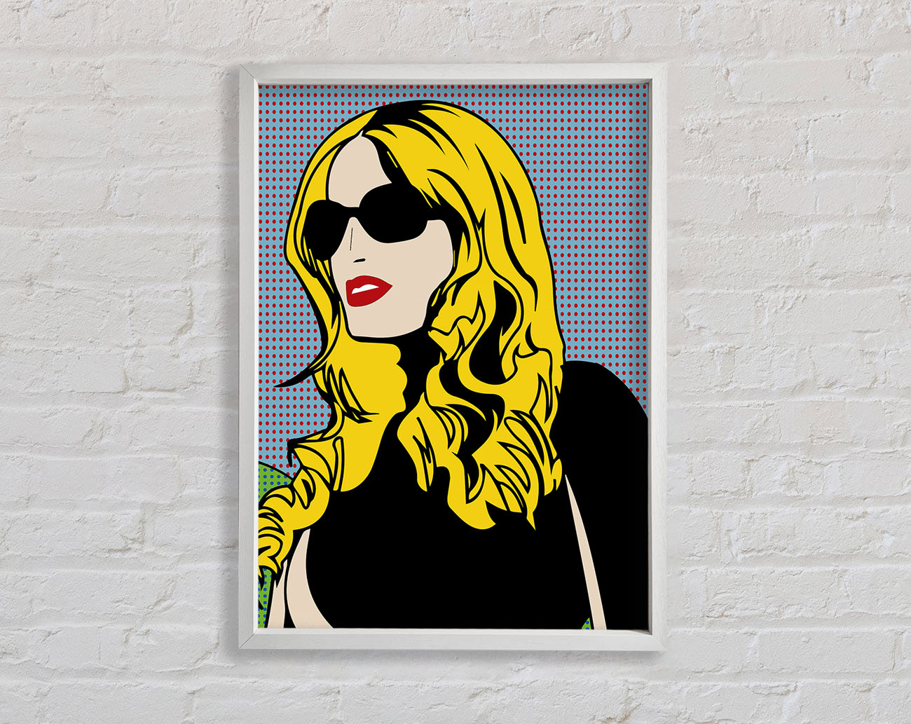 Cartoon Woman Framed Wall Art