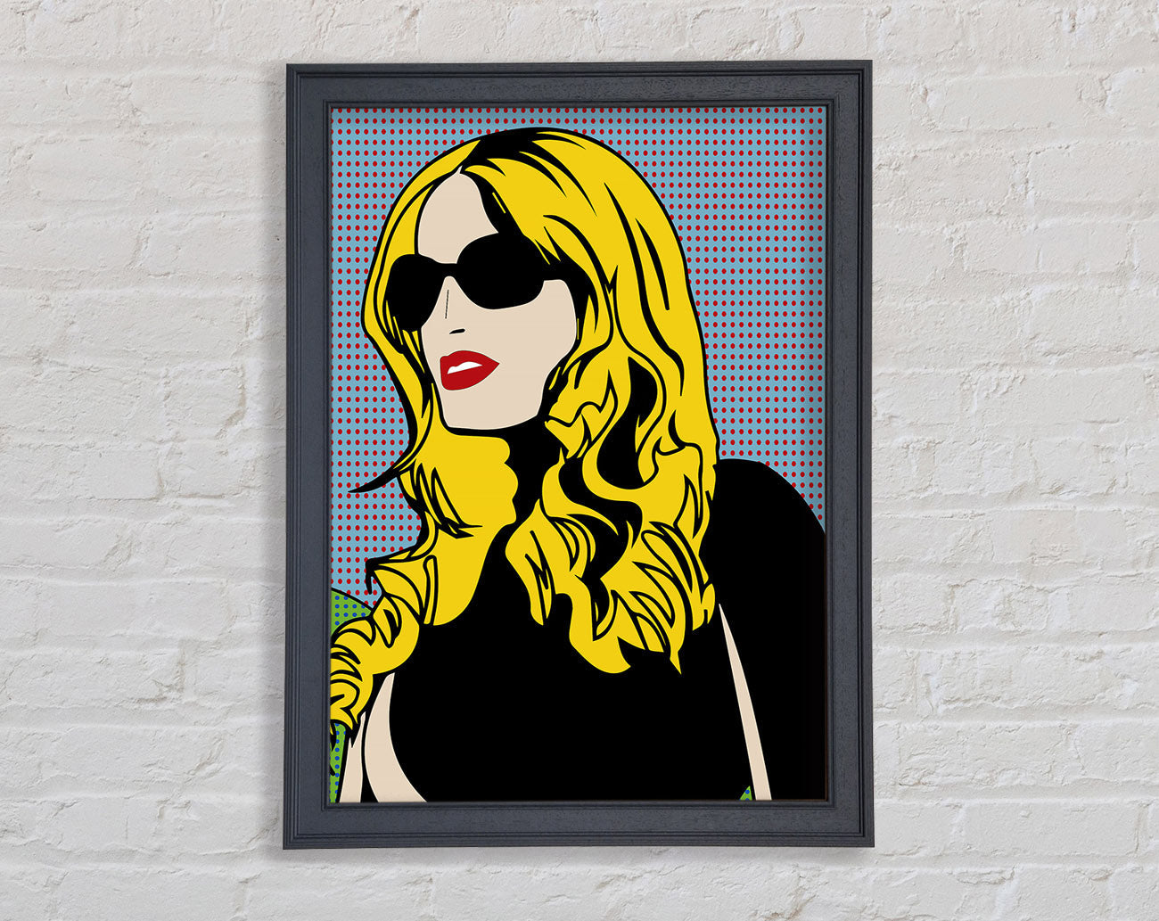 Cartoon Woman Framed Wall Art