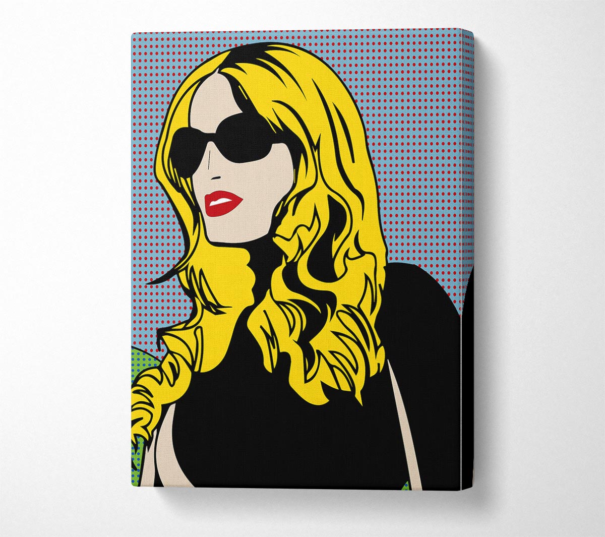 Cartoon Woman Canvas Wall Art