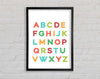 Alphabet Colours Framed Wall Art