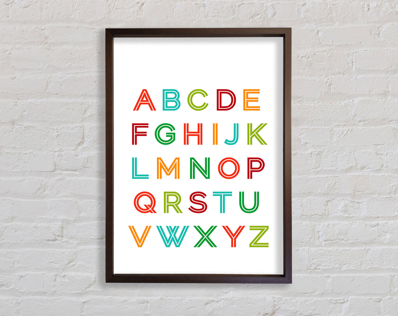Alphabet Colours Framed Wall Art