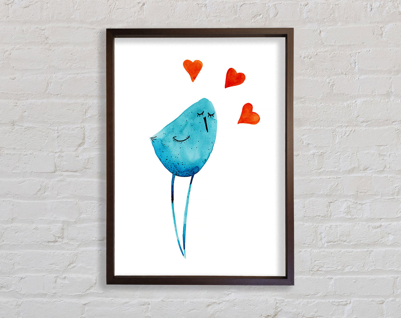 Bird Of Love Framed Wall Art