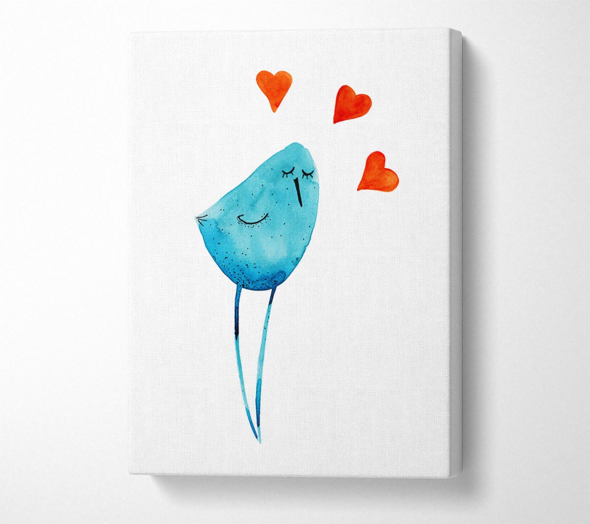 Bird Of Love Canvas Wall Art