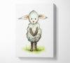 Shy Sheep Canvas Wall Art