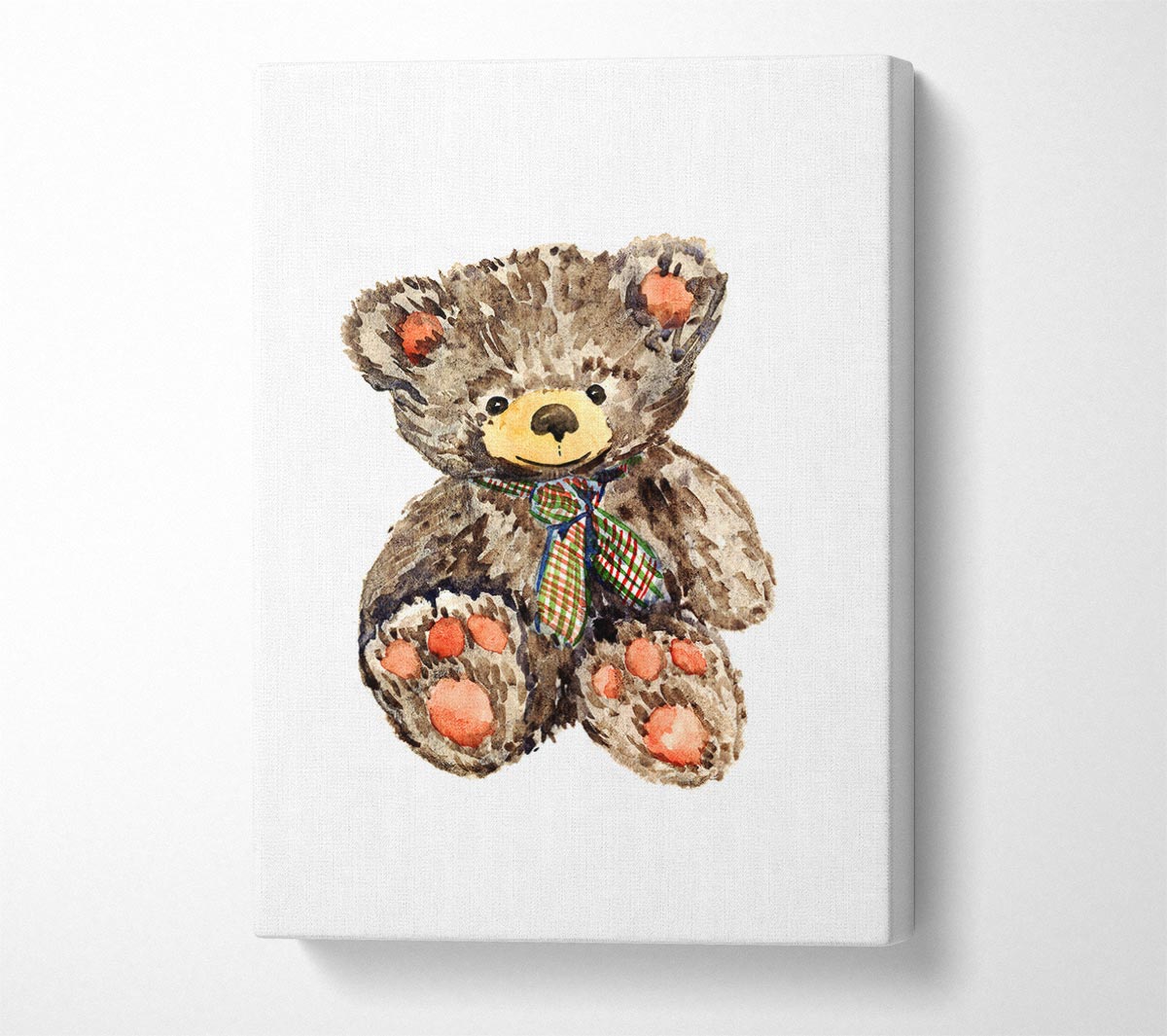 Teady Bear Tie Canvas Wall Art
