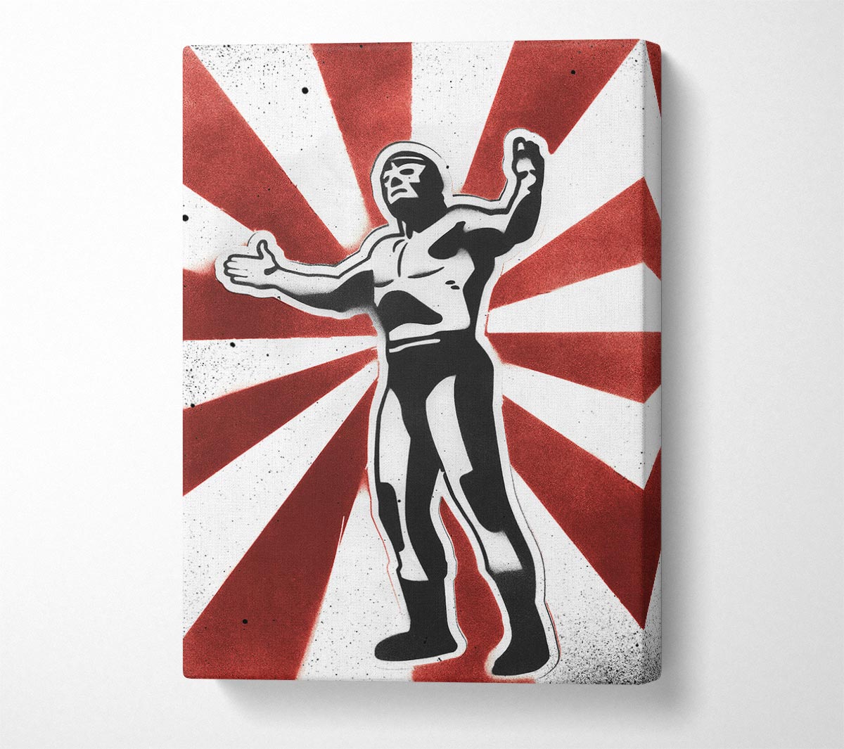 Wrestling Hero Canvas Wall Art