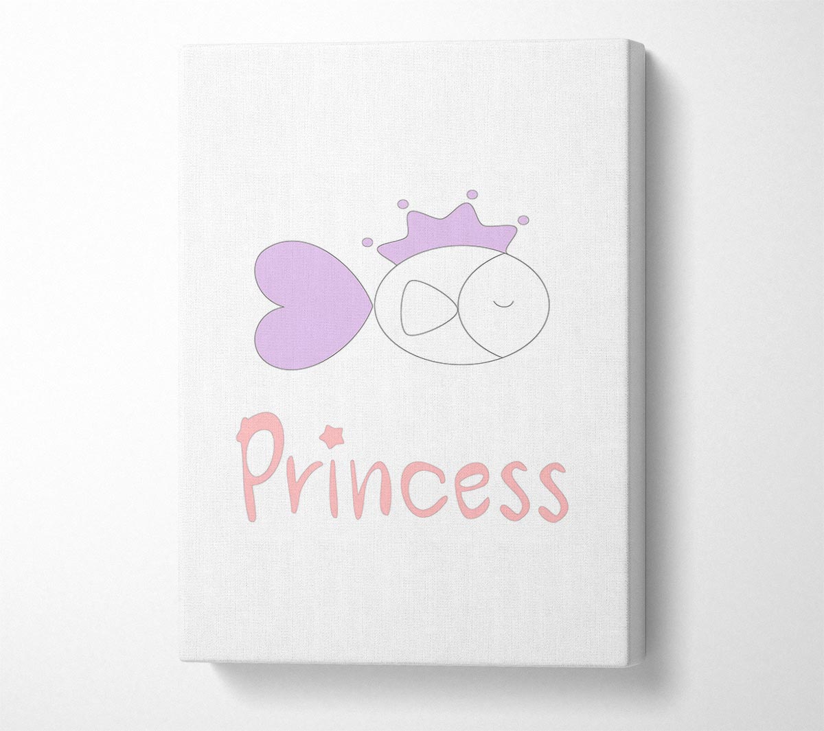 Princess Fish Canvas Wall Art