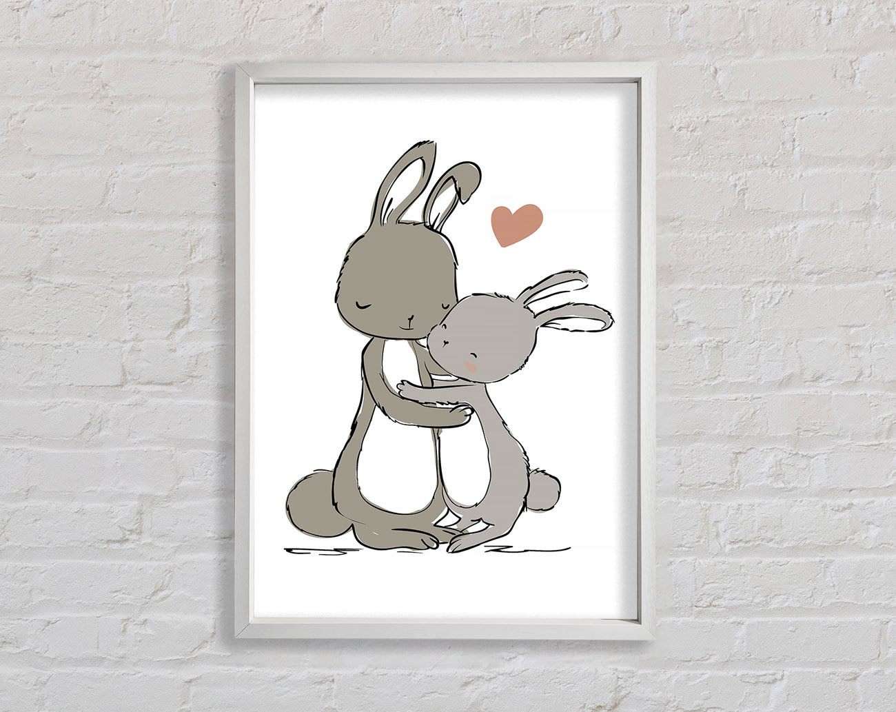 Bunny Love Framed Wall Art