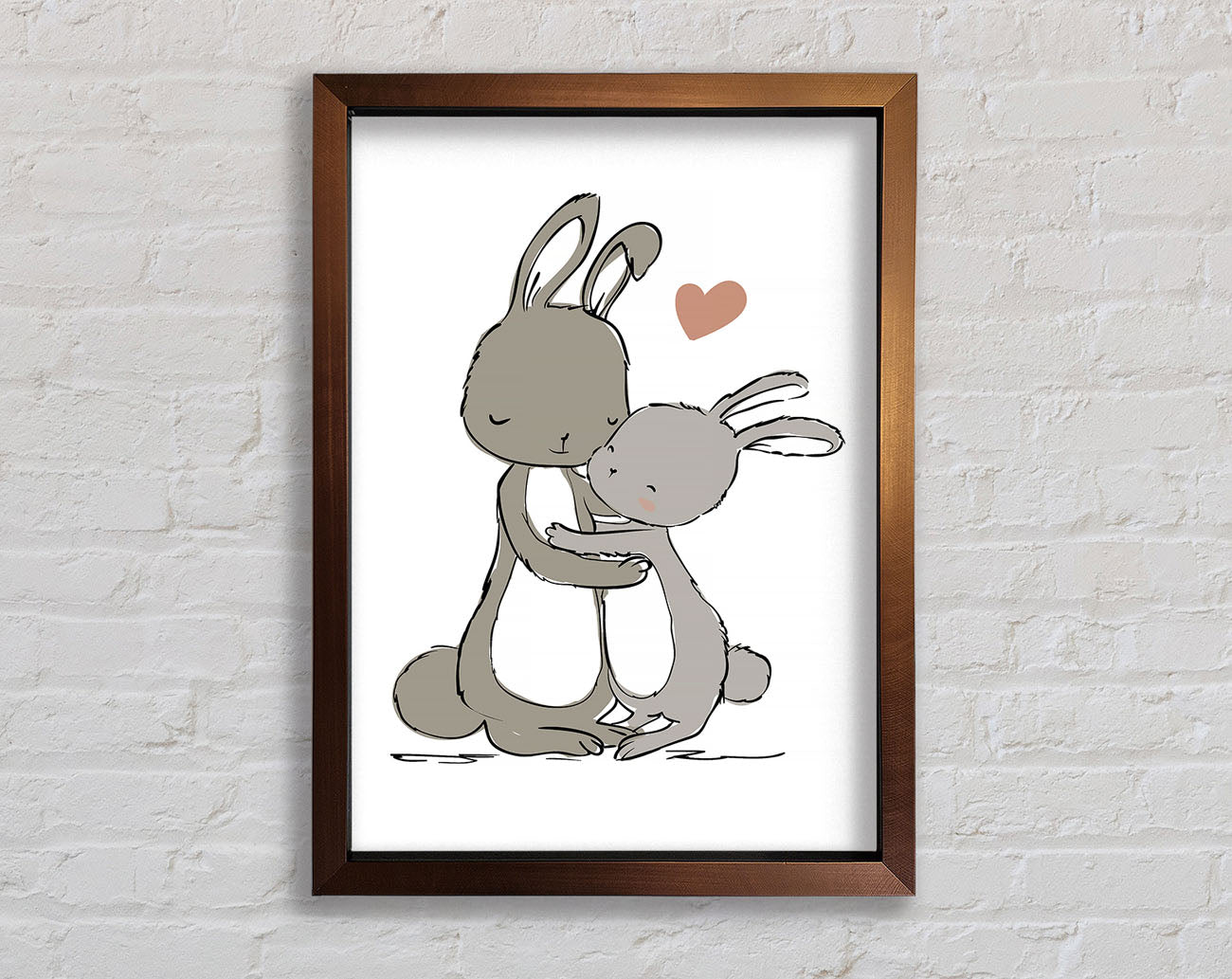 Bunny Love Framed Wall Art