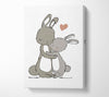 Bunny Love Canvas Wall Art