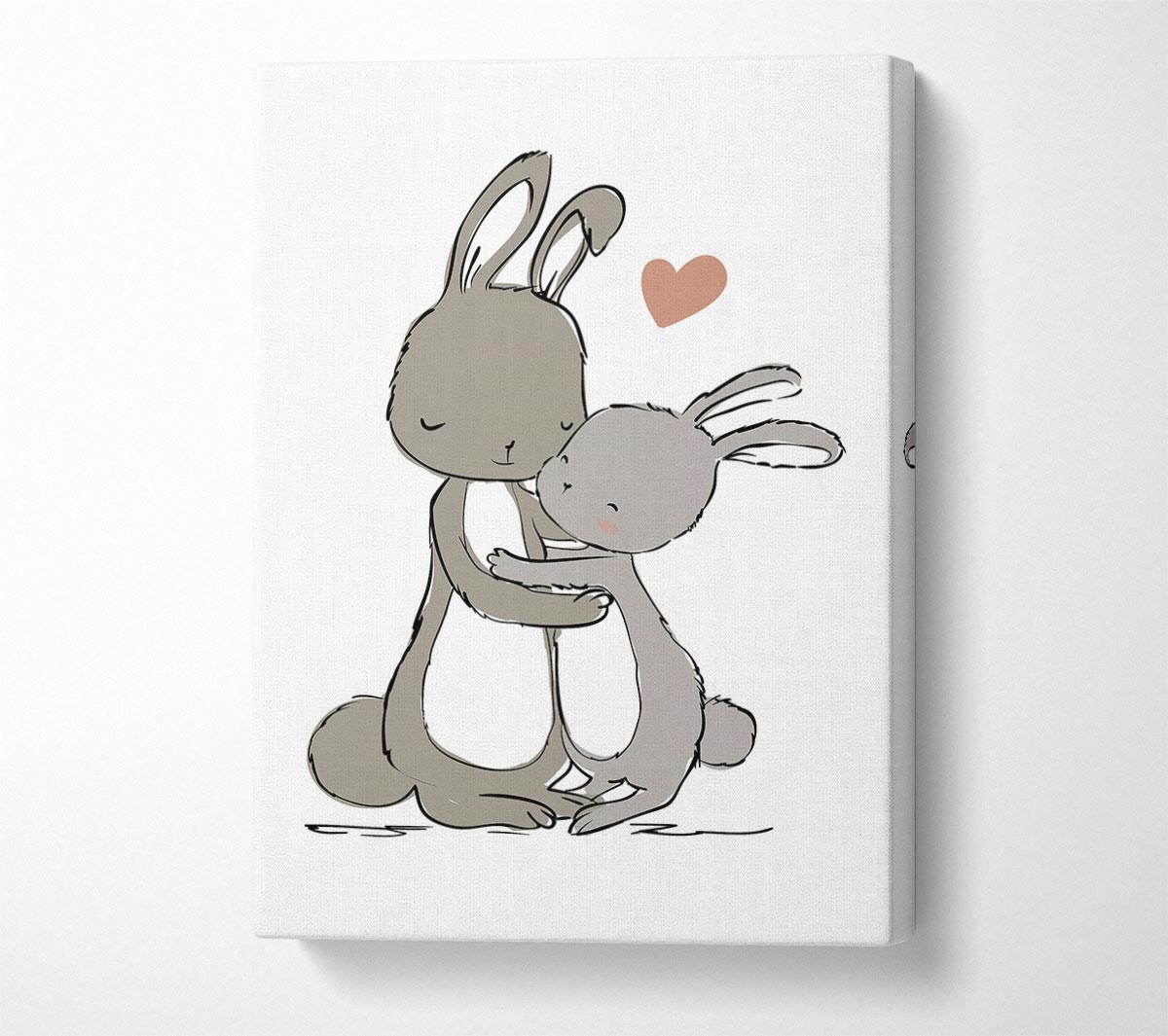 Bunny Love Canvas Wall Art