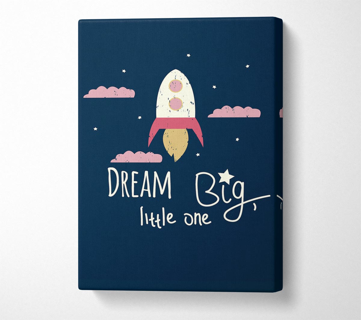 Rocket Dream Big Canvas Wall Art